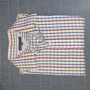 Tommy Hilfiger colourful plaid button down, size large